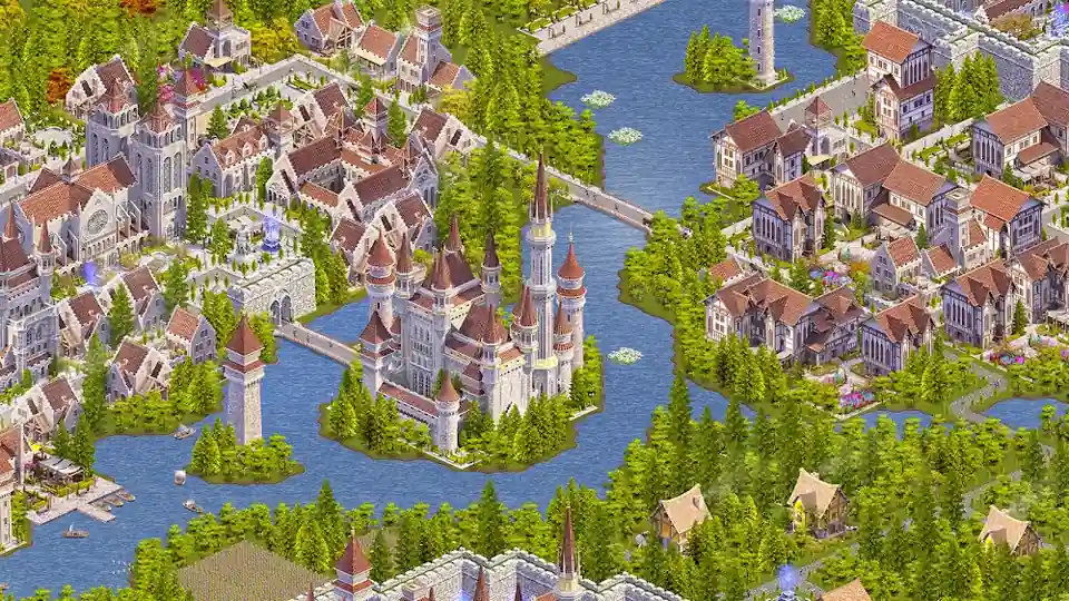 Designer City: Medieval Empire – folyóparti középkori város hidakkal és kastéllyal